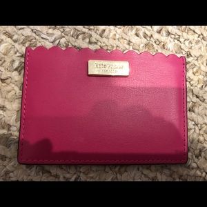 Kate spade card case hot pink